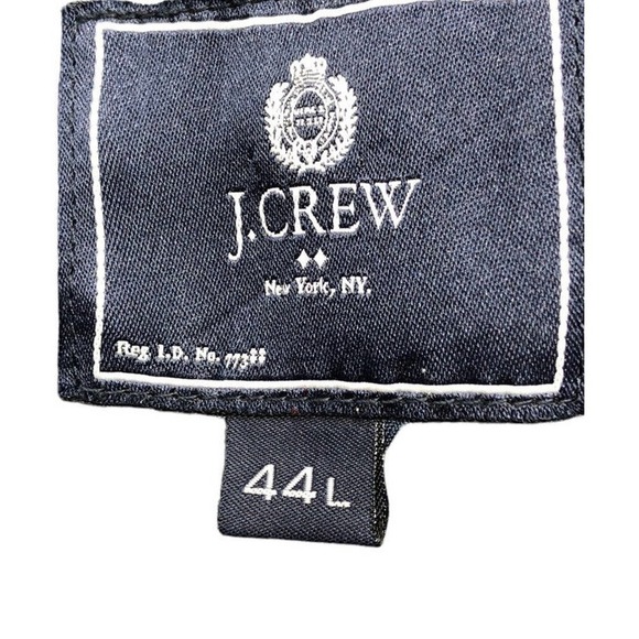 J Crew Thompson Blazer Jacket 44L 44 Long Navy Blue Chino Cotton Mens *Read* - Picture 5 of 8